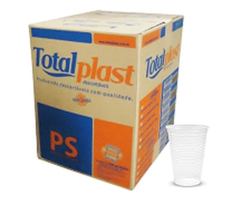 Copo Transparente Descartável Valor Itabela - Copo de Plástico Descartável