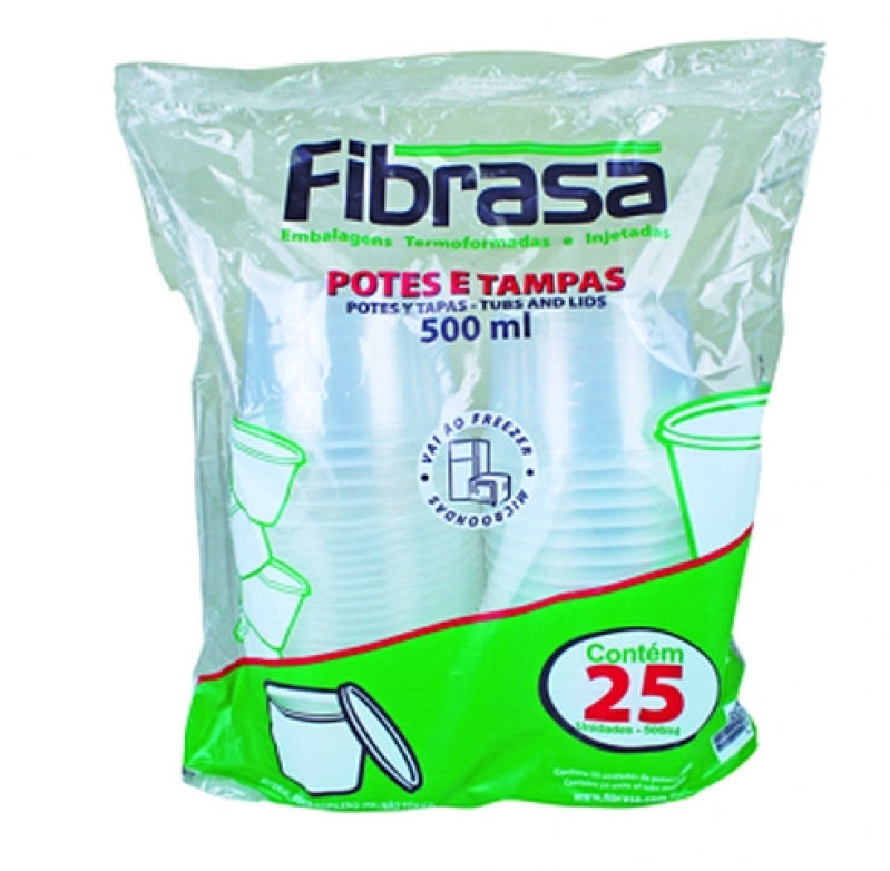 Preço de Pote Marmita Descartável Agreste de Itabaiana - Pote Plástico Descartável